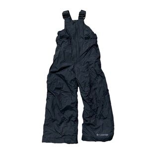 Youth Columbia Black Snow Bib Size XXS (4/5) Winter Cold Weather